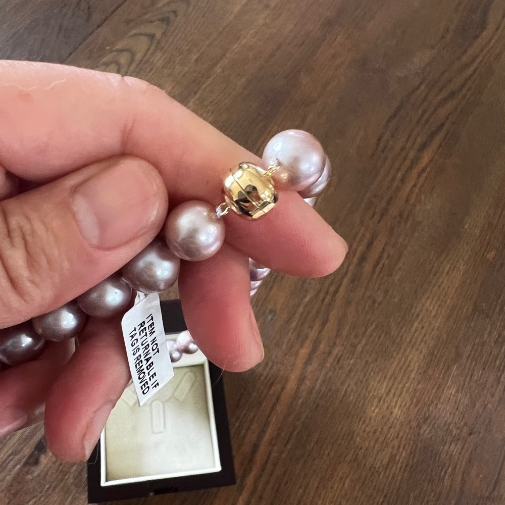 ILIANA AAA Pink Freshwater Pearl Necklace